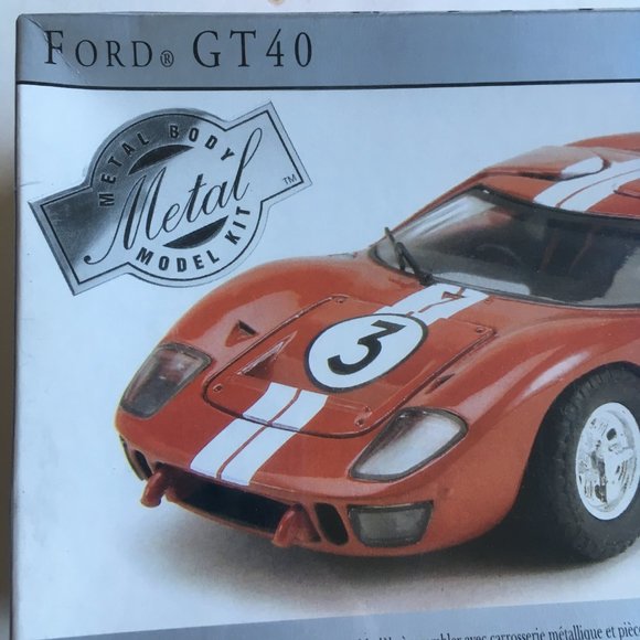 Testor Metal Body Model Kit Ford GT40 Sealed Box circa 2002 - Picture 3 of 8